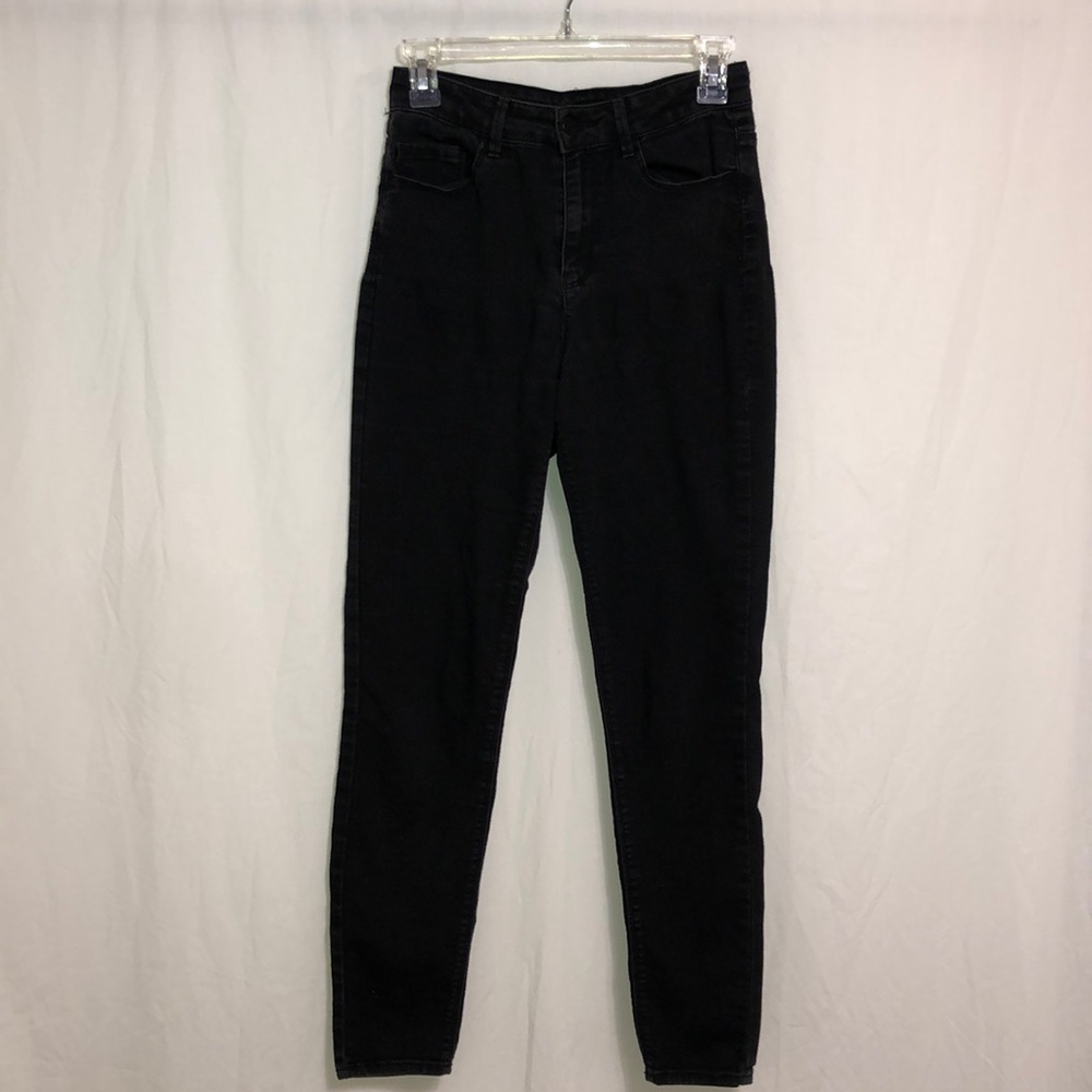 Semi High Waisted Wash Out Skinny Jeans